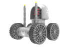 Destroyer remote control robot with two wheels