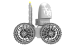 Destroyer remote control robot with two wheels