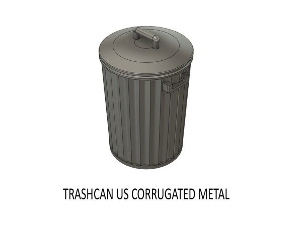 DET-0006 Trash and Garbage set 11 items H0-scale