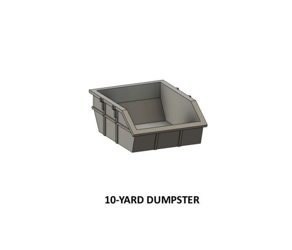 DET-0006 Trash and Garbage set 11 items H0-scale