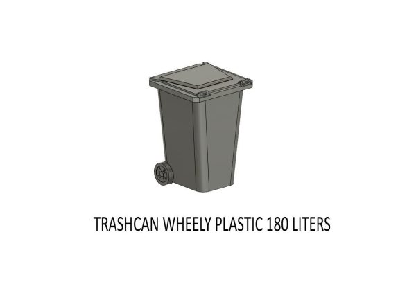 DET-0006 Trash and Garbage set 11 items H0-scale