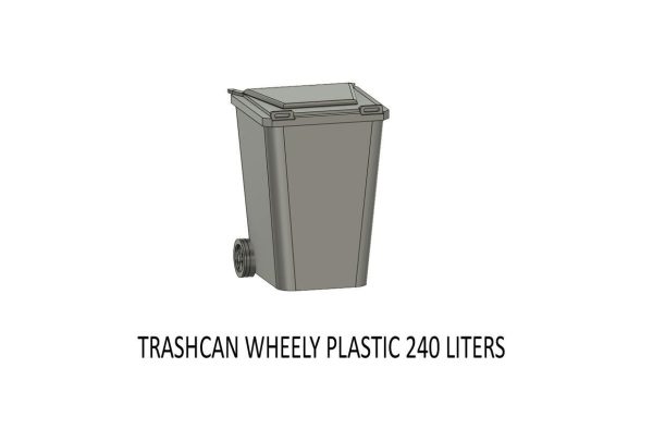 DET-0006 Trash and Garbage set 11 items H0-scale