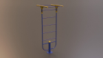 Detailed Outdoor Fitness Equipments Collection 3D Model