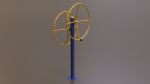 Detailed Outdoor Fitness Equipments Collection 3D Model
