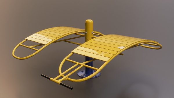 Detailed Outdoor Fitness Equipments Collection 3D Model