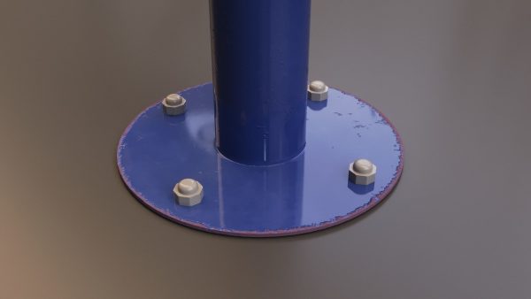 Detailed Outdoor Fitness Equipments Collection 3D Model