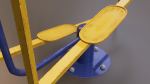 Detailed Outdoor Fitness Equipments Collection 3D Model