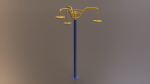 Detailed Outdoor Fitness Equipments Collection 3D Model