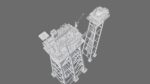 Detailed Twin Oil Rig