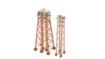 Detailed Twin Oil Rig
