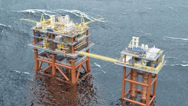 Detailed Twin Oil Rig