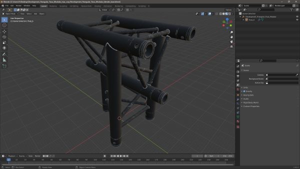 Development Triangular Truss Modular