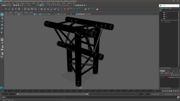 Development Triangular Truss Modular