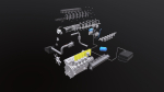 Diesel Engine 6 Cylinder Dismantled