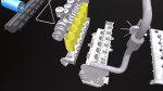 Diesel Engine 6 Cylinder Dismantled