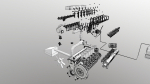Diesel Engine 6 Cylinder Dismantled