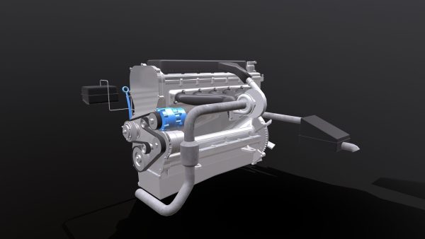 Diesel Engine 6 Cylinder Dismantled