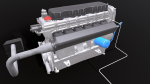 Diesel Engine 6 Cylinder Dismantled
