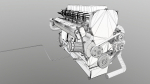 Diesel Engine 6 Cylinder Dismantled