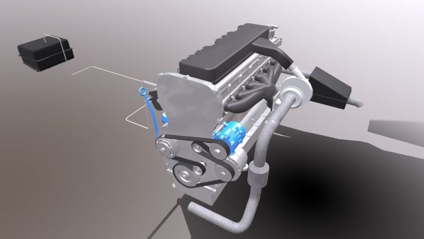 Diesel Engine 6 Cylinder Dismantled