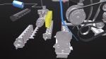 Diesel Engine 6 Cylinder Dismantled