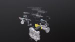 Diesel Engine 6 Cylinder Dismantled
