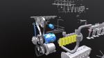 Diesel Engine 6 Cylinder Dismantled