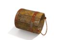 Dirt Wooden Bucket 02