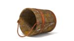 Dirt Wooden Bucket 02