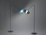 Disk two floor lamps