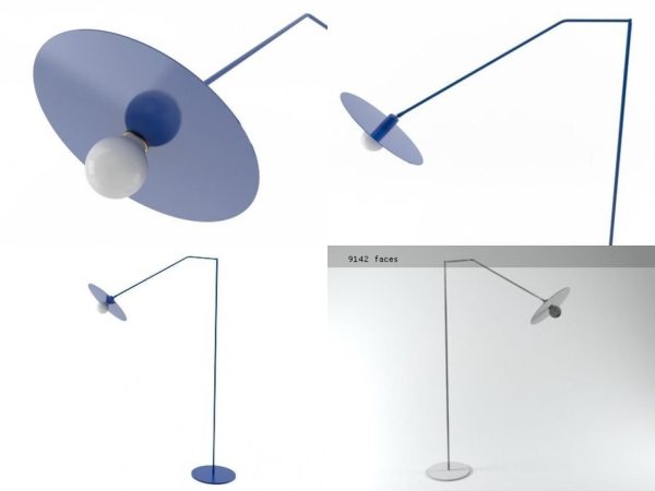 Disk two floor lamps