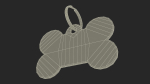 Dog Collar Tag Chrome