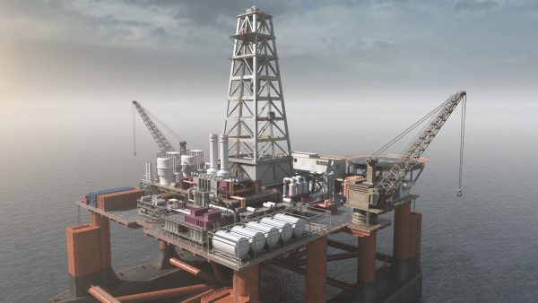 Dolphin Oil Rig