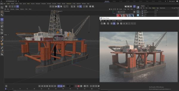 Dolphin Oil Rig