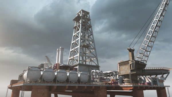 Dolphin Oil Rig