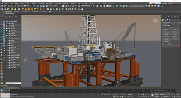 Dolphin Oil Rig