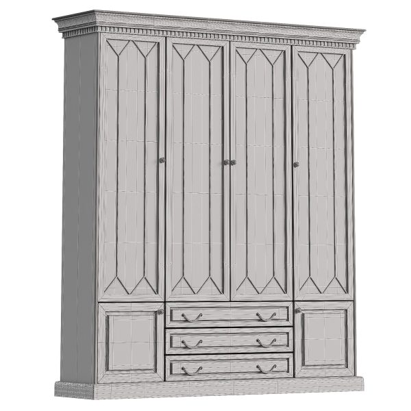 Door bookcase in Antique color