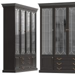 Door bookcase in Antique color