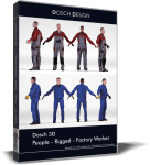Dosch 3D - People - Rigged Factory Worker