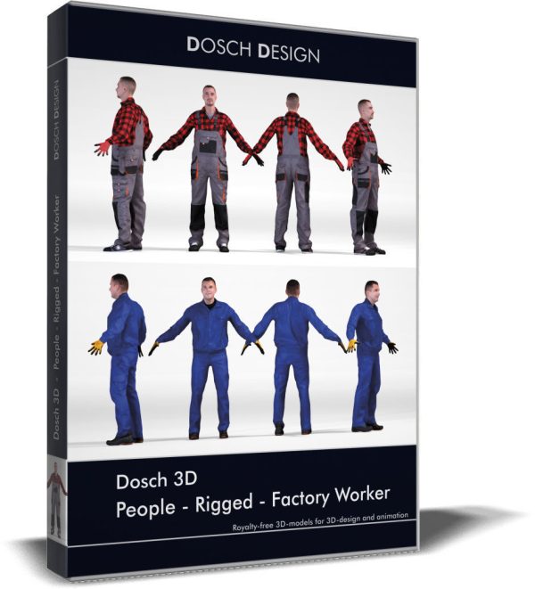 Dosch 3D - People - Rigged Factory Worker