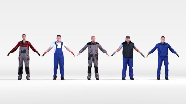 Dosch 3D - People - Rigged Factory Worker