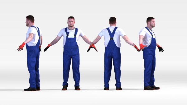 Dosch 3D - People - Rigged Factory Worker