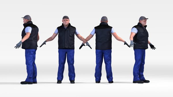 Dosch 3D - People - Rigged Factory Worker