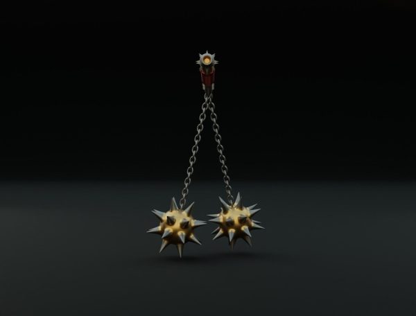 Double flail 3D model