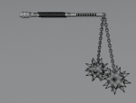 Double flail 3D model