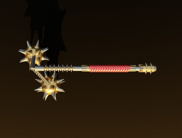 Double flail 3D model
