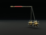 Double flail 3D model