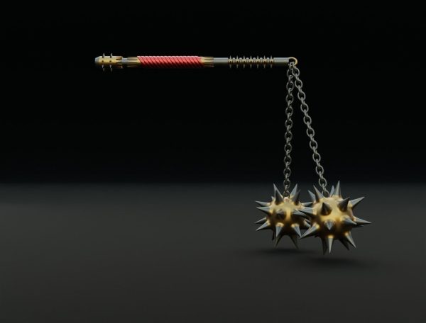 Double flail 3D model