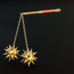Double flail 3D model