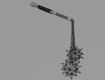 Double flail 3D model